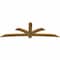 Ekena Millwork Davenport Rough Sawn Timber Gable Bracket, Western Red Cedar, 108"W x 36"H x 2"D x 6"F, 8/12 Pitch GBW108X36X0206DAV00RWR - alternate 3